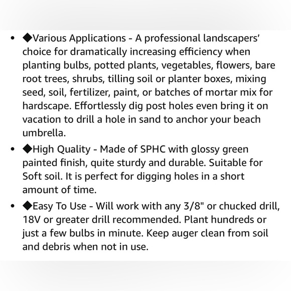 🆕Garden Auger Metal Drill Bit - Picture 6 of 12